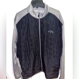 Callaway Golf Sweatshirt - Full Length Zipper - Black & Gray